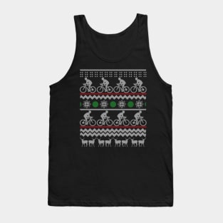 Cycling Bicycle Ugly X-Mas Shi Tank Top